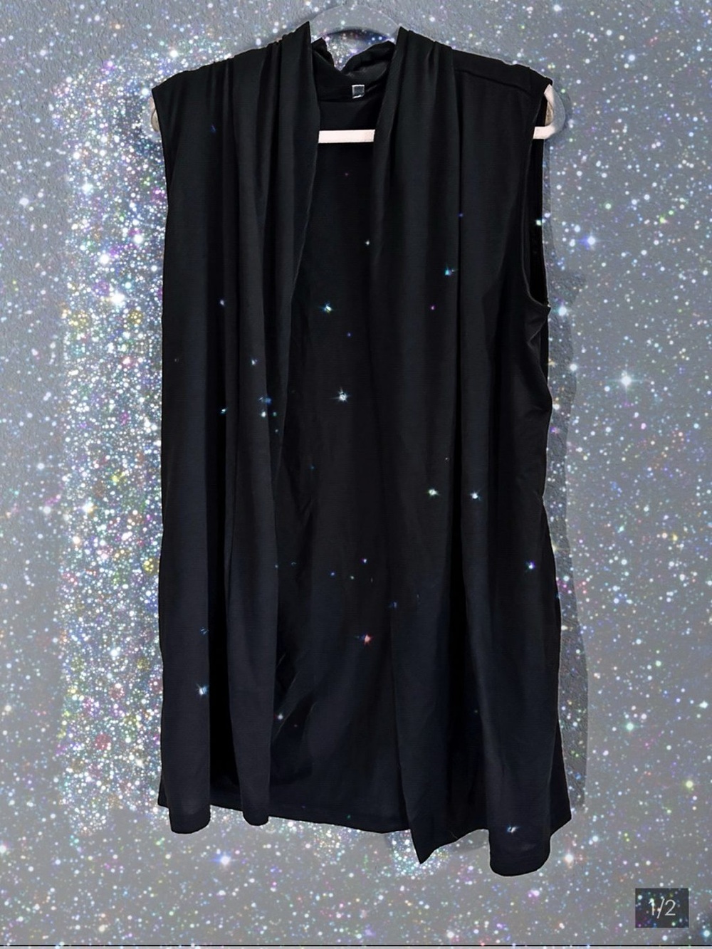 Beyove Womens Long Vest Sleeveless Open Front Layering Vest XXL